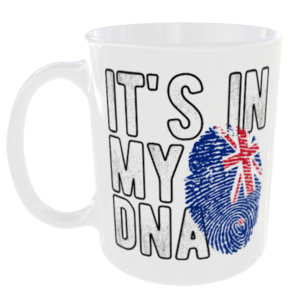 New Zealand - It's in my DNA Flag - Finger Print Mug