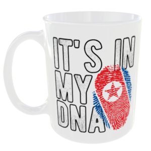 North Korea - It's in my DNA Flag - Finger Print Mug