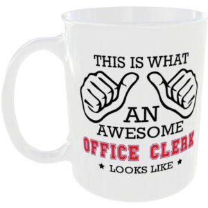 This is what an awesome Office Clerk looks like - gift mug