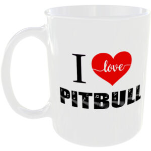 I Love Pitbull - Music Mug