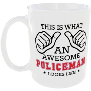 This is what an awesome Policeman looks like - gift mug