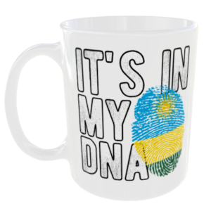Rwanda - It's in my DNA Flag - Finger Print Mug