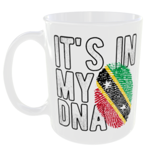 Saint Kitts and Nevis - It's in my DNA Flag - Finger Print Mug