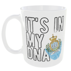 San Marino - It's in my DNA Flag - Finger Print Mug