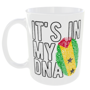 Sao Tome and Principe - It's in my DNA Flag - Finger Print Mug