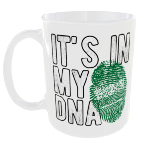 Saudi Arabia - It's in my DNA Flag - Finger Print Mug