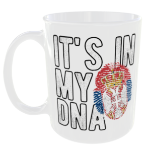 Serbia - It's in my DNA Flag - Finger Print Mug