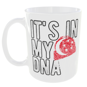 Singapore - It's in my DNA Flag - Finger Print Mug