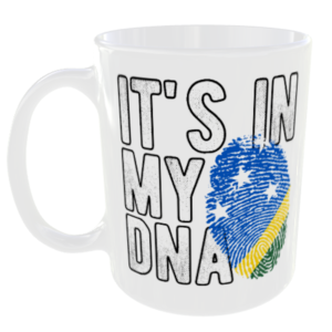 Solomon Islands - It's in my DNA Flag - Finger Print Mug
