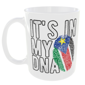 South Sudan - It's in my DNA Flag - Finger Print Mug
