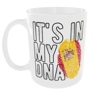 Spain - It's in my DNA Flag - Finger Print Mug