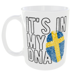 Sweden - It's in my DNA Flag - Finger Print Mug