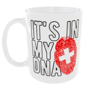 Switzerland - It's in my DNA Flag - Finger Print Mug
