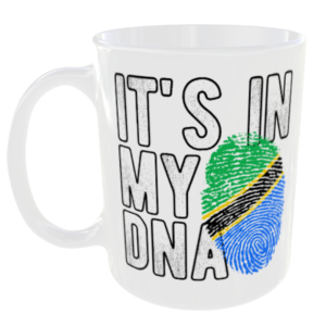 Tanzania - It's in my DNA Flag - Finger Print Mug