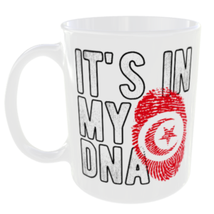 Tunisia - It's in my DNA Flag - Finger Print Mug