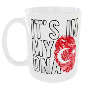 Turkey - It's in my DNA Flag - Finger Print Mug