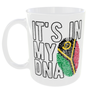 Vanuatu - It's in my DNA Flag - Finger Print Mug