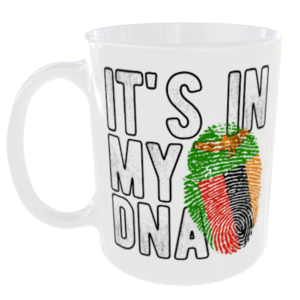 Zambia - It's in my DNA Flag - Finger Print Mug