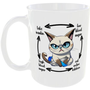 Hi blood sugar - Funny Cat Mug
