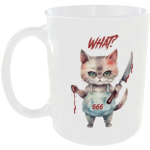 What - Funny Cat Mug