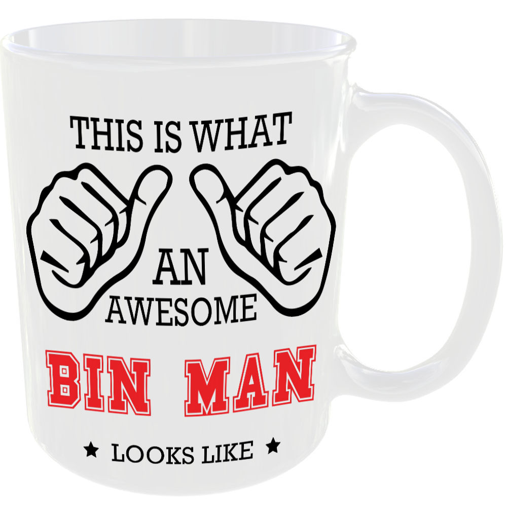 This is what an awesome Bin Man looks like - gift mug - Image 2