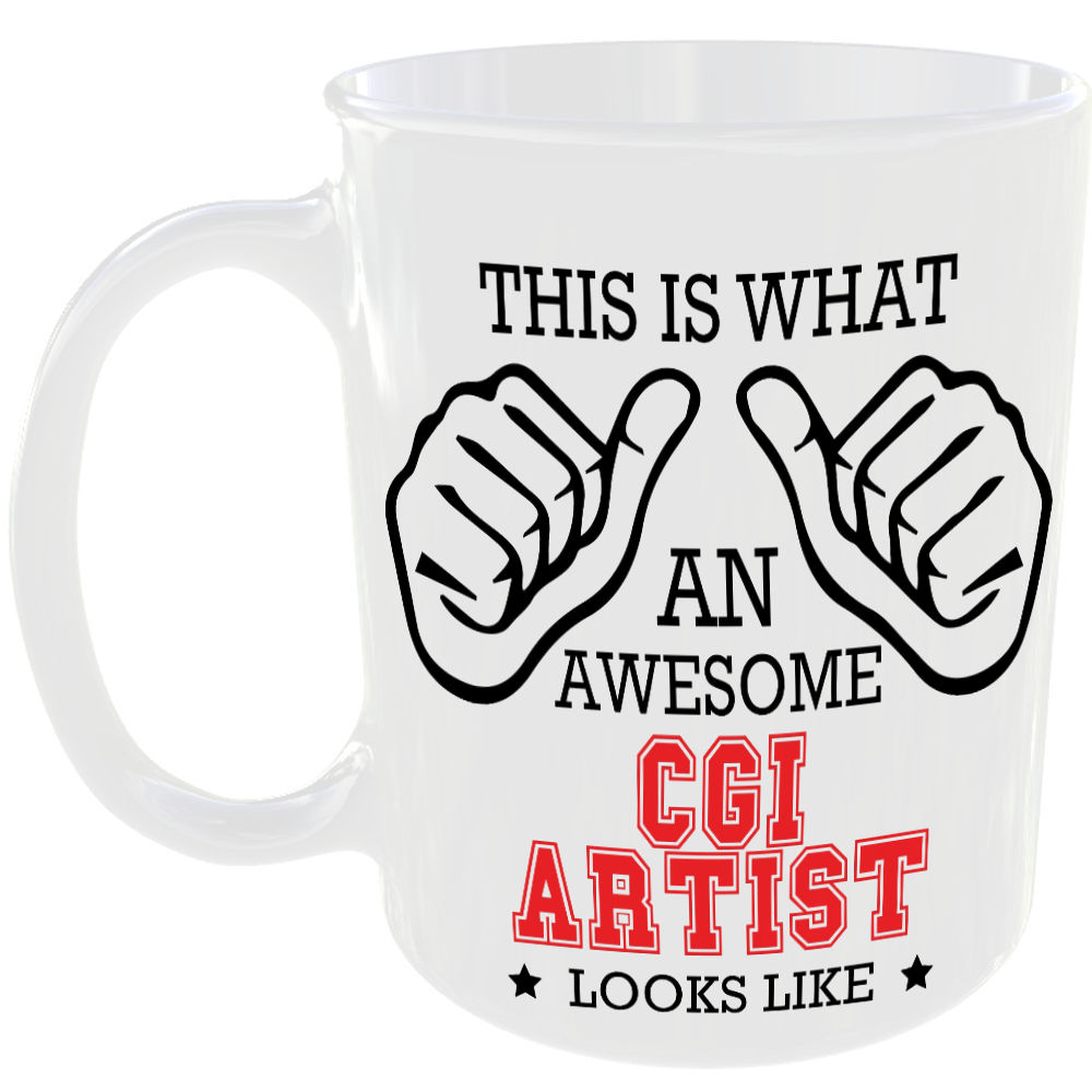 This is what an awesome CGI Artist looks like - gift mug