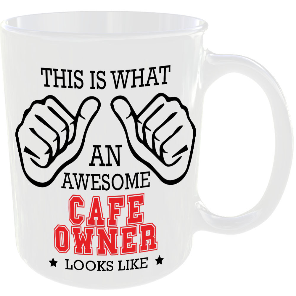 This is what an awesome Cafe Owner looks like - gift mug - Image 2