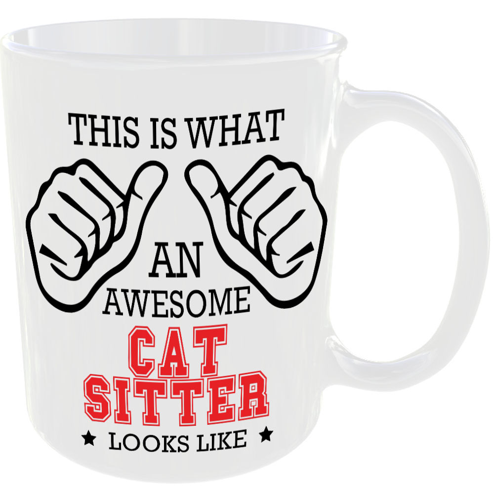 This is what an awesome Cat Sitter looks like - gift mug - Image 2