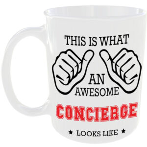 This is what an awesome Concierge looks like - gift mug