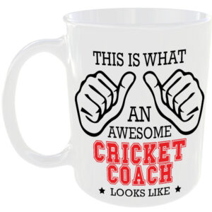 This is what an awesome Cricket Coach looks like - gift mug