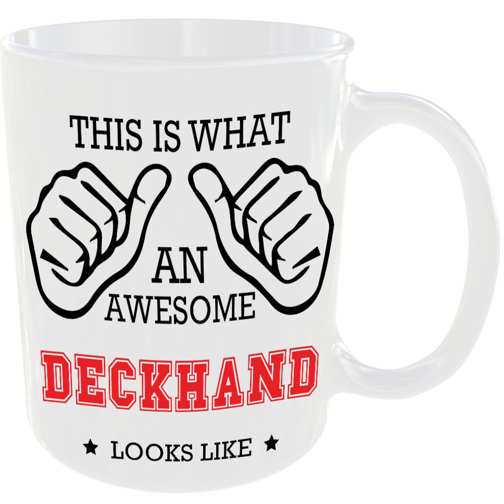This is what an awesome Deckhand looks like - gift mug - Image 2