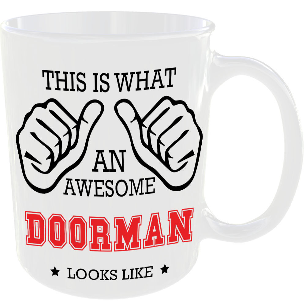 This is what an awesome Doorman looks like - gift mug - Image 2