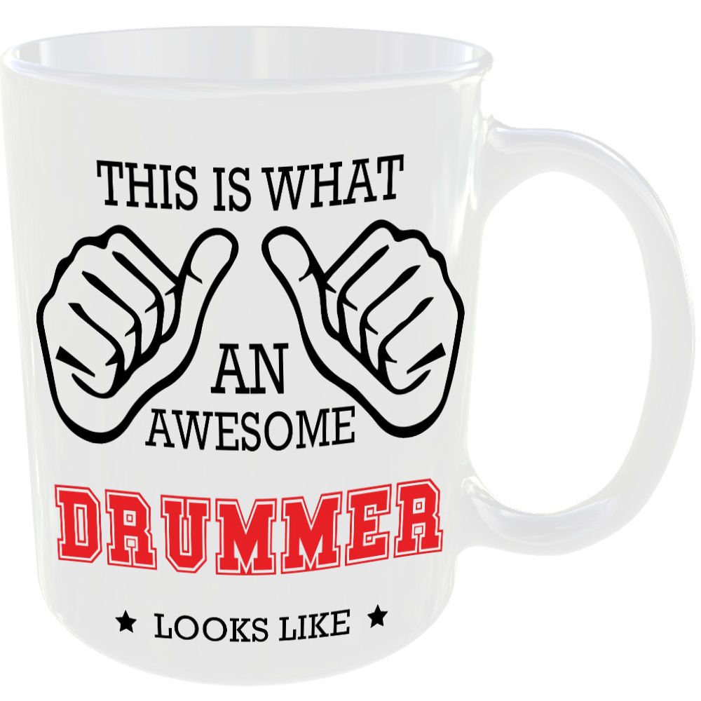 This is what an awesome Drummer looks like - gift mug - Image 2