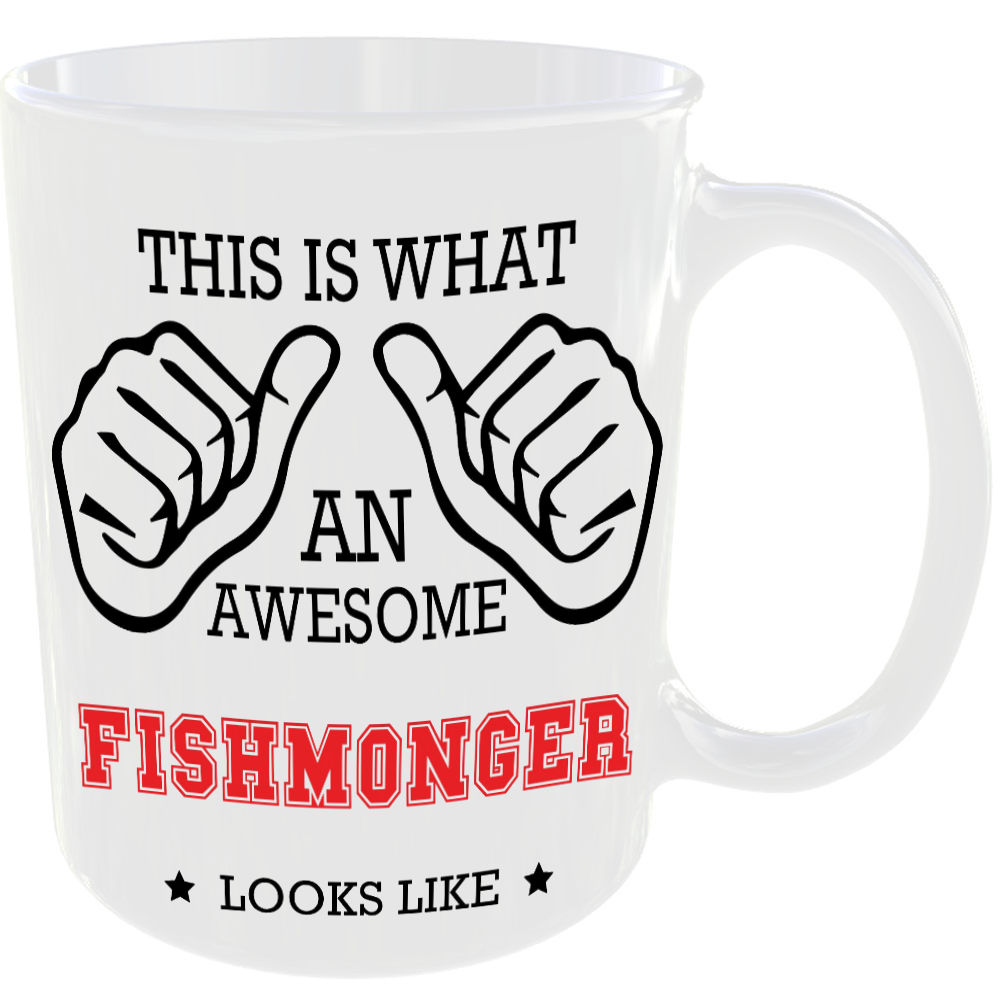 This is what an awesome Fishmonger looks like - gift mug - Image 2