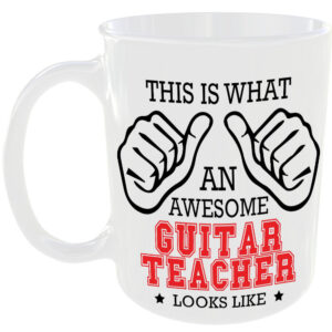 This is what an awesome Guitar Teacher looks like - gift mug