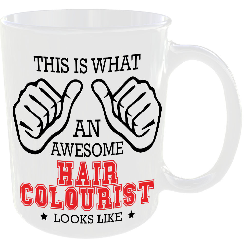 This is what an awesome Hair Colourist looks like - gift mug - Image 2