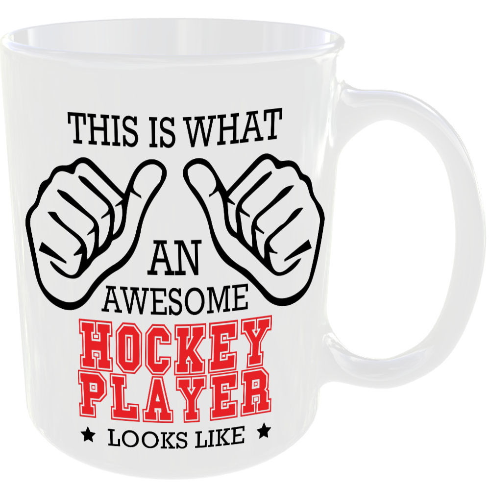 This is what an awesome Hockey Player looks like - gift mug - Image 2