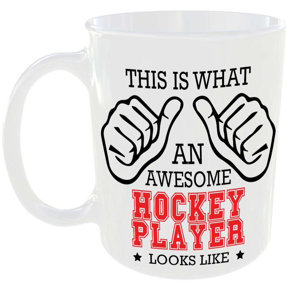 This is what an awesome Hockey Player looks like - gift mug