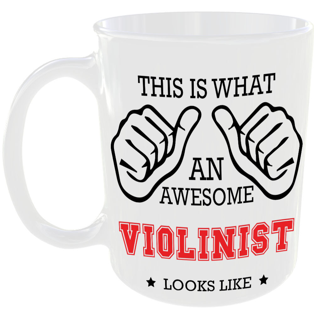 This is what an awesome Violinist looks like - gift mug