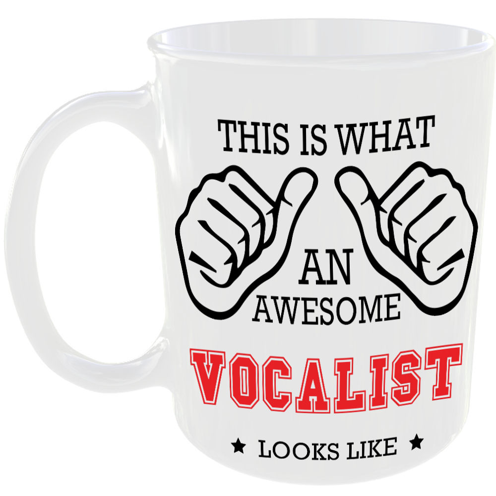 This is what an awesome Vocalist looks like - gift mug