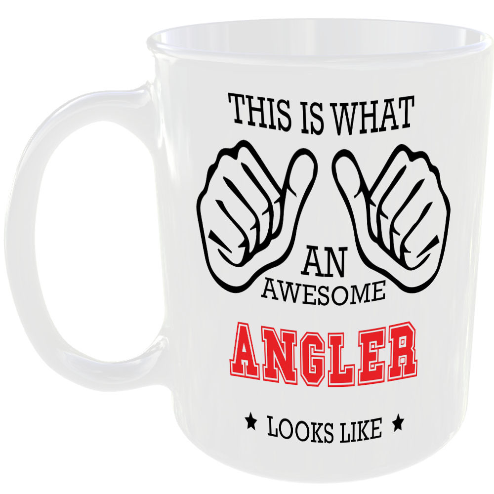 This is what an awesome Angler looks like - gift mug