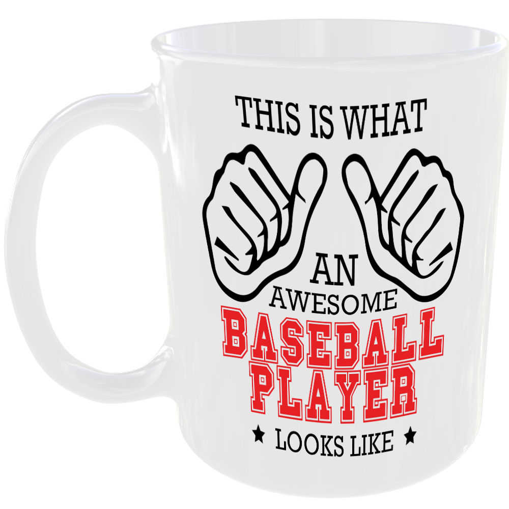 This is what an awesome Baseball Player looks like - gift mug