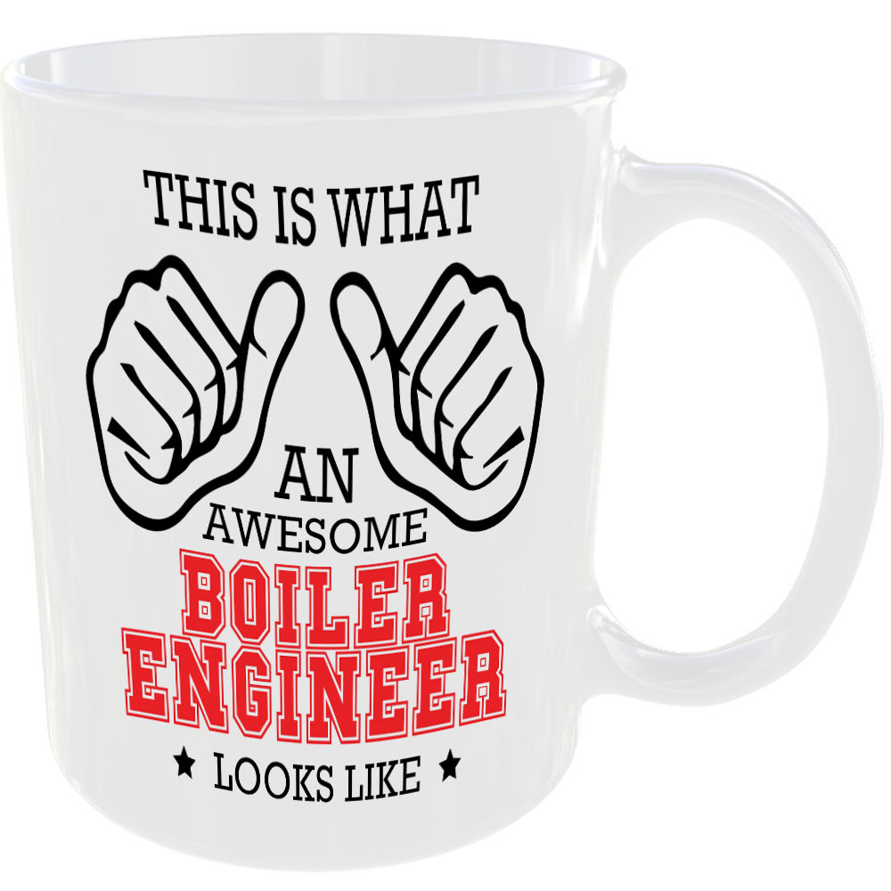 WHAT A AWESOME BOILER ENGINEER LOOKS LIKE MUG IDEAL GIFT CUP FOR WORK JOB CAREER - Image 2
