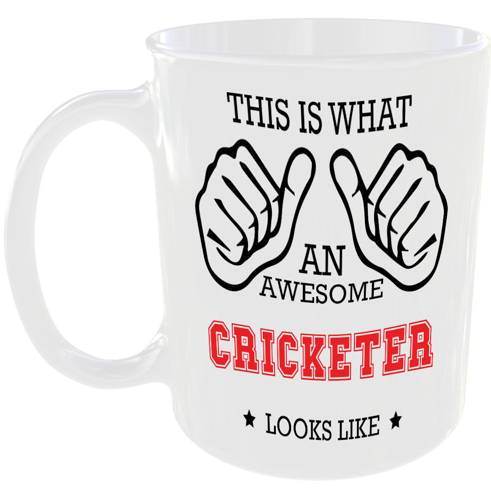 This is what an awesome Cricketer looks like - gift mug