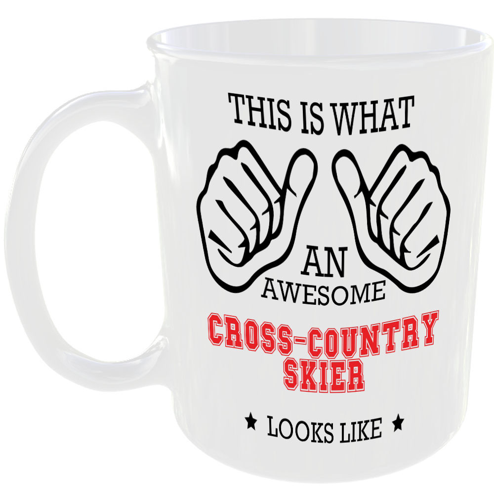 This is what an awesome Cross-Country Skier looks like - gift mug