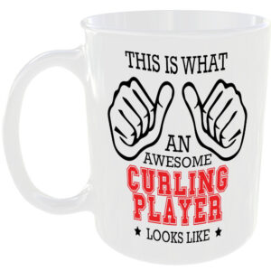This is what an awesome Curling Player looks like - gift mug