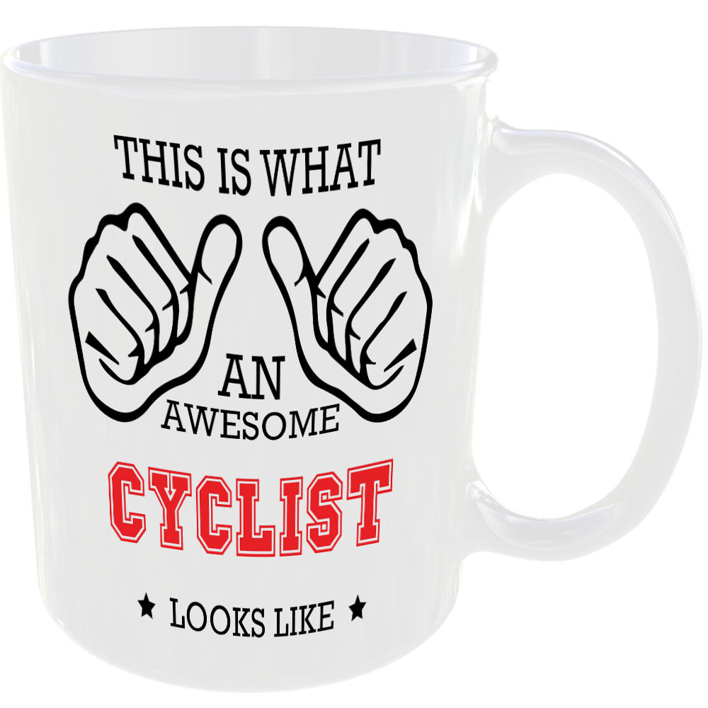 This is what an awesome Cyclist looks like - gift mug - Image 2