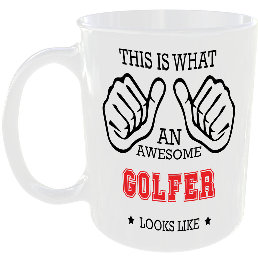 This is what an awesome Golfer looks like - gift mug