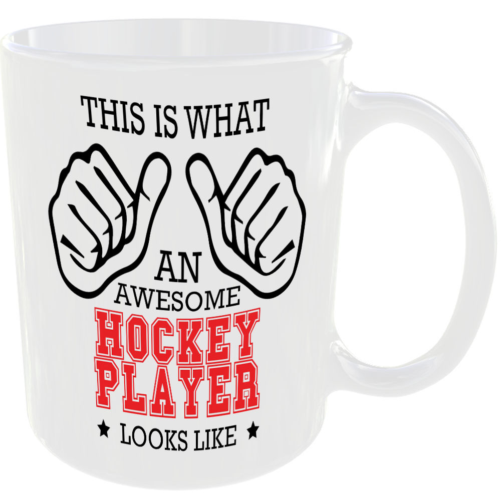 This is what an awesome Hockey Player looks like - gift mug - Image 2