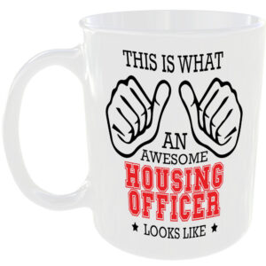 WHAT A AWESOME HOUSING OFFICER LOOKS LIKE MUG IDEAL GIFT CUP FOR WORK JOB CAREER